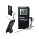Küchenthermometer für Braten mit LCD-Anzeige und Uhr