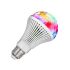Bunte LED-Lampe drehbare E27 Diskokugel