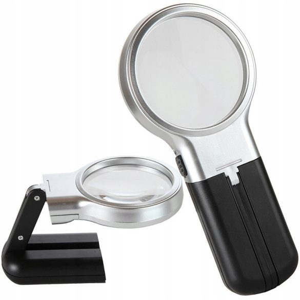 Leselampe mit 3-fach Vergrößerung und Glaslinse