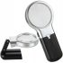 Leselampe mit 3-fach Vergrößerung und Glaslinse