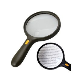   Lesebrille mit Lupe 130mm - Leselupe Brille, starke Vergrößerung, zum Lesen, für Juweliere, für Senioren