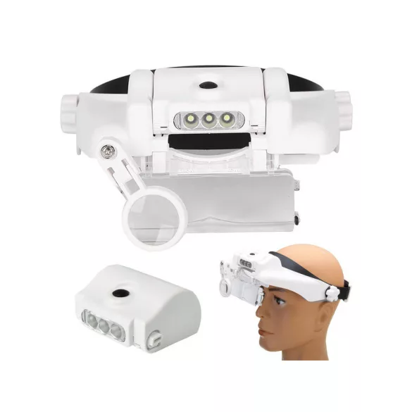 Luxus-Stirnlampe mit Helm 3 LED 11.5x