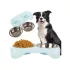 Metall-Doppelnapf für Hunde 350ml x 2