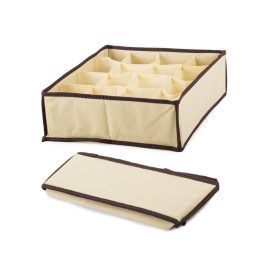 Unterwäsche-Organizer Sockenfach beige 16