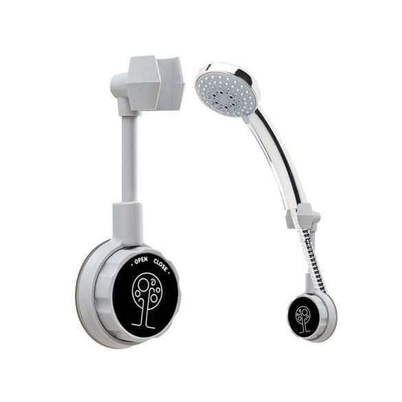 Duschset mit Saugnapfhalter - Badezimmerzubehör - Duschkopfhalter - Badezimmerpraktikum - Duschkomfort