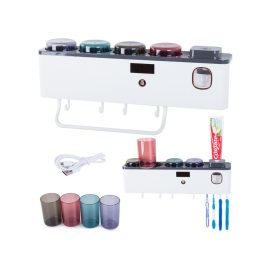 Zahnbürstenhalter Becher Zahnpastaspender mit UV-Strahlung