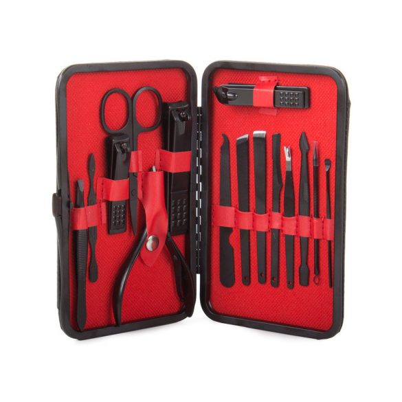 Maniküre-Set mit Nagelschere, 16-teilig im Etui