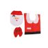 Weihnachts-Badezimmer-Set Miklós Teppich mit WC-Sitzbezug