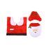 Weihnachts-Badezimmer-Set Miklós Teppich mit WC-Sitzbezug