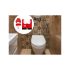 Weihnachts-Badezimmer-Set Miklós Teppich mit WC-Sitzbezug
