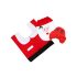 Weihnachts-Badezimmer-Set Miklós Teppich mit WC-Sitzbezug
