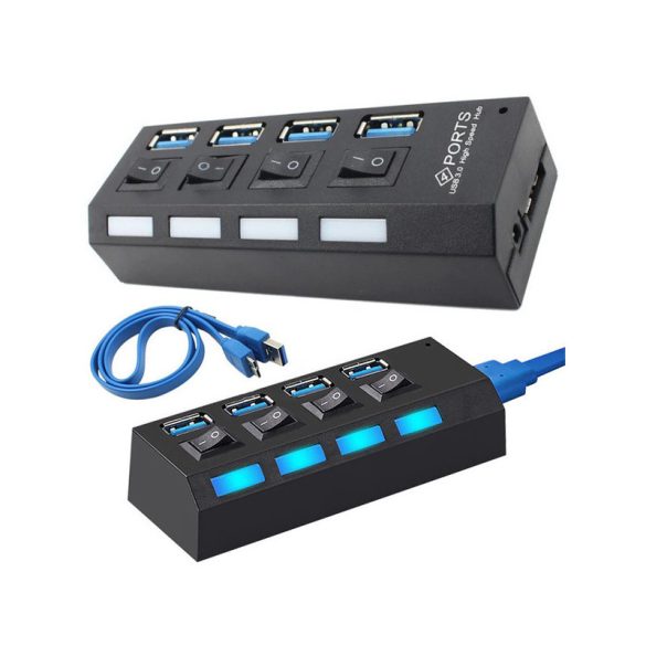 USB-Hub mit 4 Ports und USB 3.0 Unterstützung