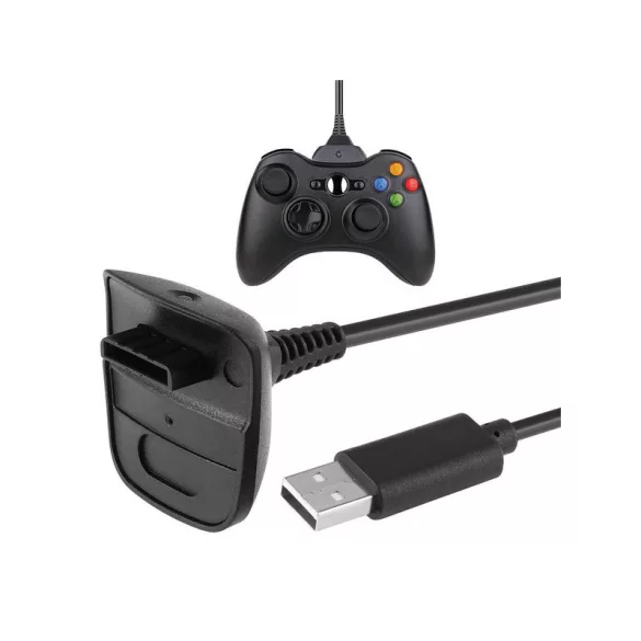 Xbox 360 USB Ladekabel für Controller - Spielkabel, Xbox Zubehör, Ladekabel für Pad, USB Ladekabel für Xbox 360