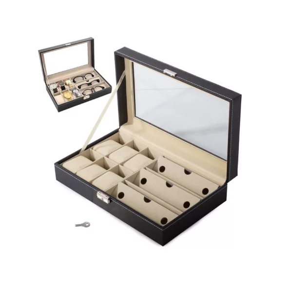 Uhren-Schmuck Brillenetui Organizer