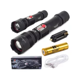 Taktische Taschenlampe mit Bailong Cree LED und USB-Ladung