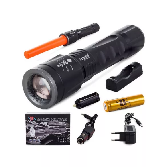 Taktische LED-Taschenlampe mit Zoomfunktion - XM-L3 U3 Lichtquelle