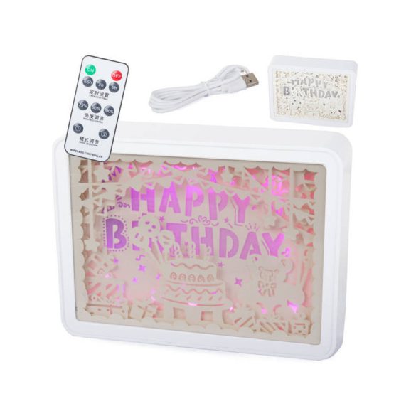 Bunte Nachttischlampe mit Fernbedienung