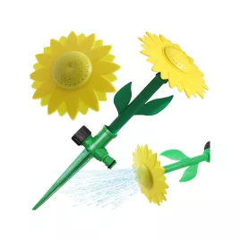   Sonnenblumen-Gießkanne - Gartengießkanne mit Sonnenblumenmuster - Bewässerungssystem für den Garten - Gartenbewässerungsgeräte