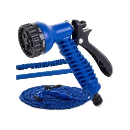   Gartenschlauch 10-30m X-Hose mit Sprühkopf - Flexibler Schlauch für Gartenbewässerung, langlebig.