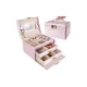 Rosa Schmuckkästchen - Perlen, Schmuck, Aufbewahrung, Geschenk, Mode, Frauen, Schönheit, praktisch, Stil, Accessoire