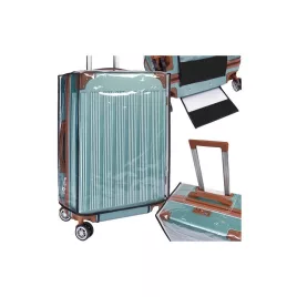   Transparente Kofferhülle, Trizand 23922 - Reise, Kofferschutz, Hülle, durchsichtig, Abdeckung, Zubehör, transparent