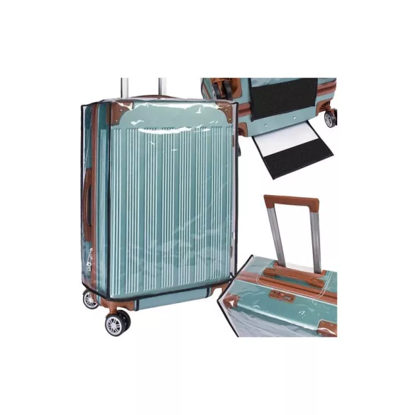Transparente Kofferhülle, Trizand 23922 - Reise, Kofferschutz, Hülle, durchsichtig, Abdeckung, Zubehör, transparent
