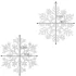 Weihnachtskugeln - Schneeflocken, 12 Stück, Ruhhy 22516