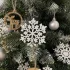 Weihnachtskugeln - Schneeflocken, 12 Stück, Ruhhy 22516