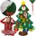 Filz Weihnachtsbaum mit Dekorationen 24856