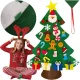 Filz Weihnachtsbaum mit Dekorationen 24856