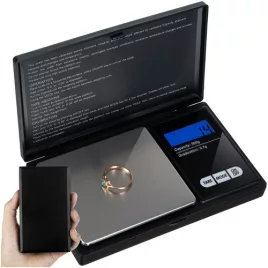 Taschenwaage 500 x 0,1 g mit Klappdeckel 23573