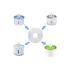 Wasserbrunnenfilter - 6er-Set, Purlov 21597