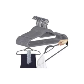 Kleiderhaken 20 Stück - grau Ruhhy 22535