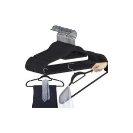 Schwarzer Kleiderbügel 20 Stück - Kleiderhaken 22536