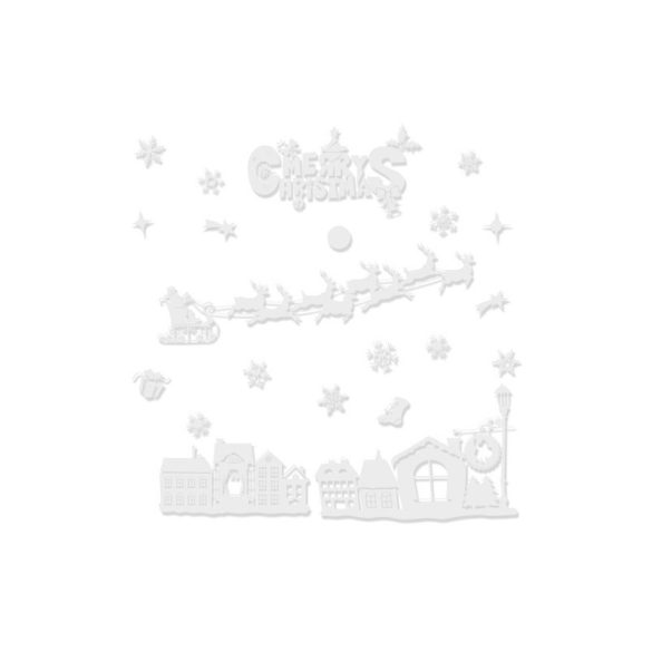 Weihnachtsfenstersticker Ruhhy 22305 - Weihnachtsdekoration, festlicher Fenster- und Türschmuck