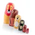Holz-Matrjoschka-Tierfiguren (6 Stk.)