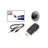 HDMI-VGA Adapter mit Ton und Mini-Klinkenanschluss