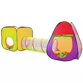 3-teiliges Spielzelt mit Tunnel (ohne Bälle)