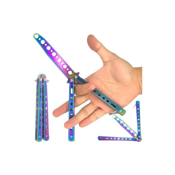 Übungsschmetterlingsmesser in Farbwechsel-Design