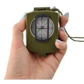 Militärkompass mit Etui und Haken