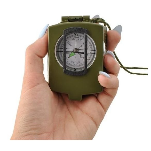 Militärkompass mit Etui und Haken