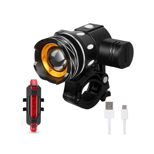 Fahrradlampe LED T6 Set vorne und hinten