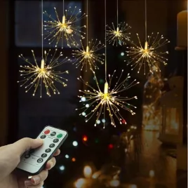 Sternenlicht Lampe mit Fernbedienung, 120LED Weiß