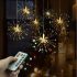Sternenlicht Lampe mit Fernbedienung, 120LED Weiß